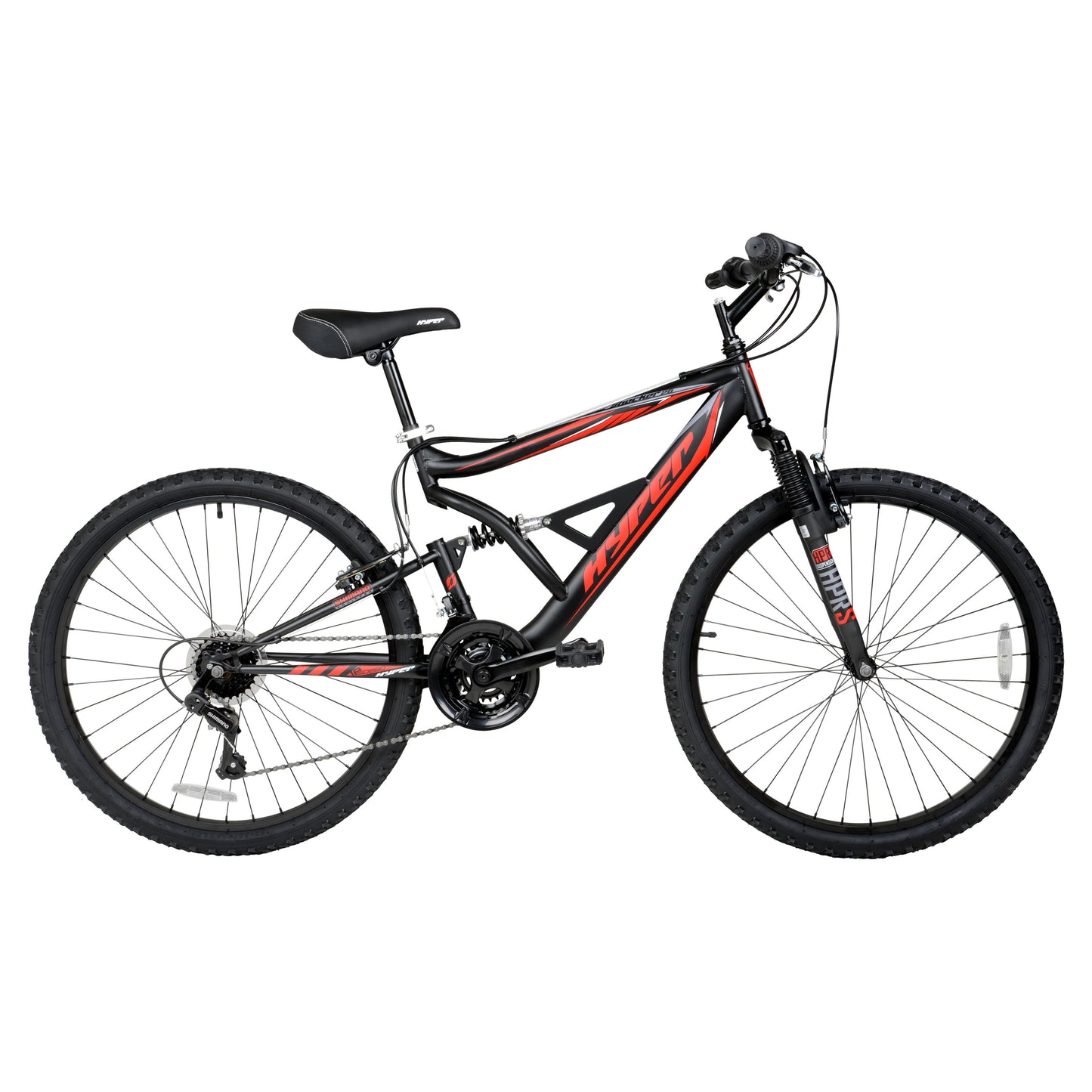 26" Shocker Mountain Bike, 26" Wheels, Adult Ages 14+, Black/Red
