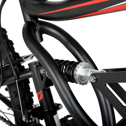 26"  Shocker Mountain Bike, 26" Wheels, Adult Ages 14+, Black/Red